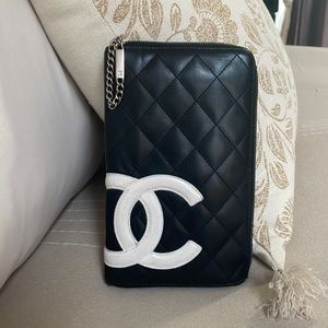 CHANEL CAMBON zip wallet vintage